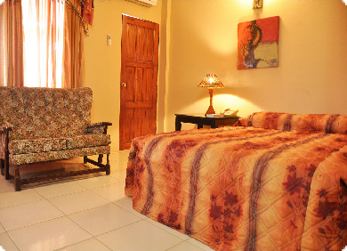 room with pink painted walls